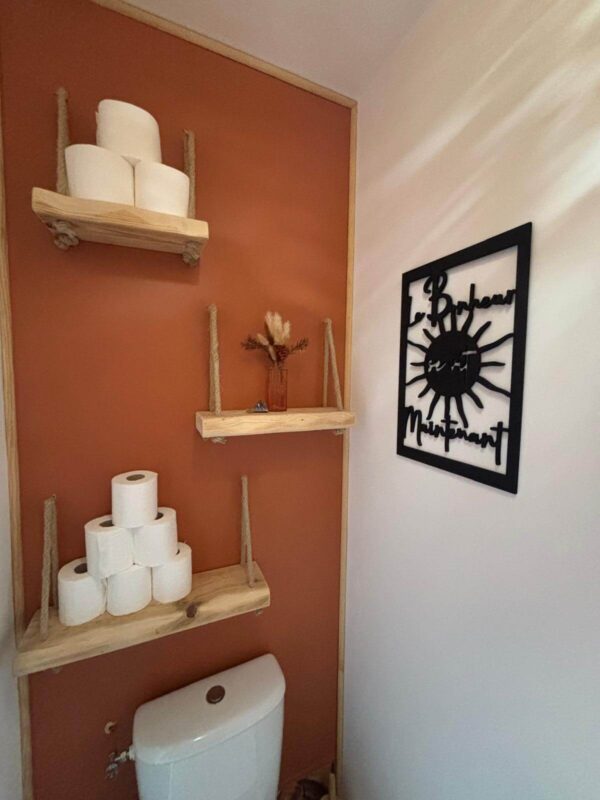 Cadre Déco en Bois - Le Bonheur Se Vit Maintenant – Image 8