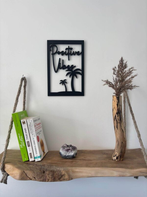Cadre Déco en Bois - Positive Vibes – Image 9