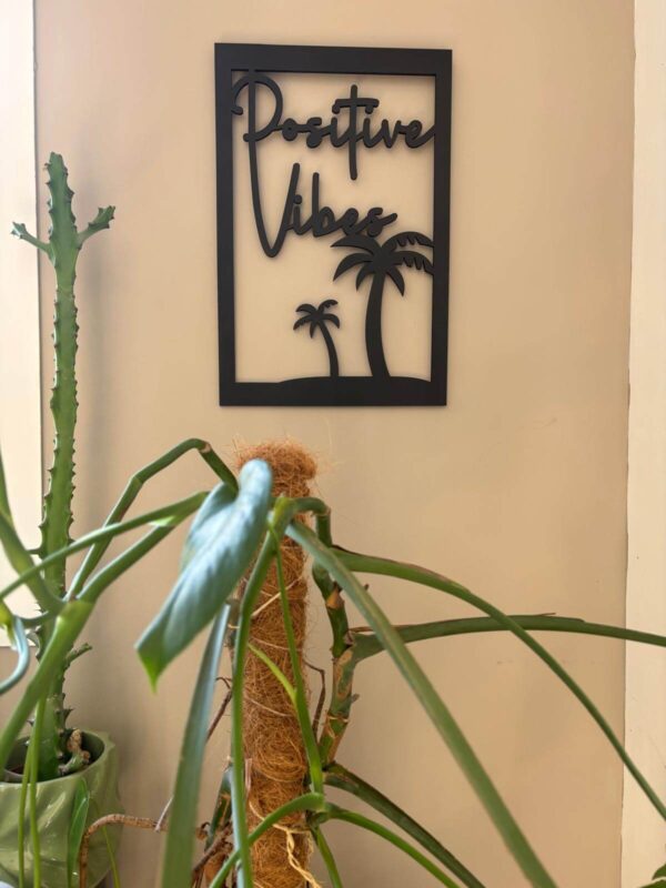 Cadre Déco en Bois - Positive Vibes – Image 6