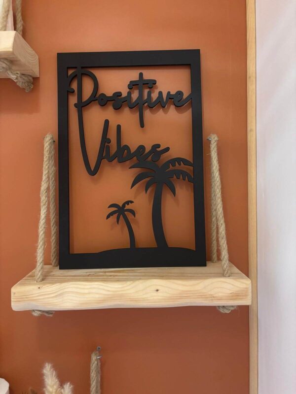 Cadre Déco en Bois - Positive Vibes – Image 5