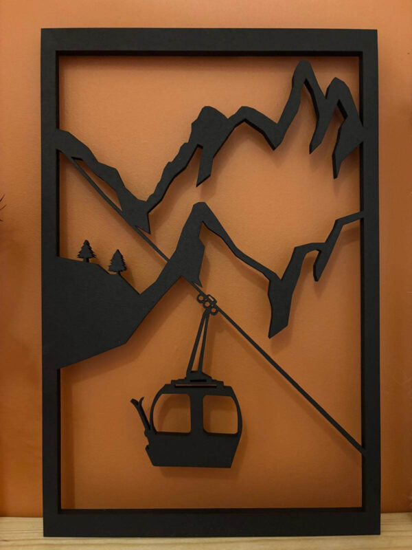 Cadre Déco en Bois - Télécabine – Image 4