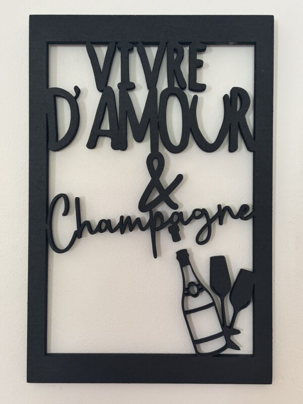 vivre amour champagne