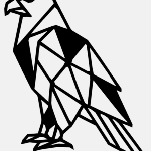 Cadre Déco en Bois - Origami Aigle