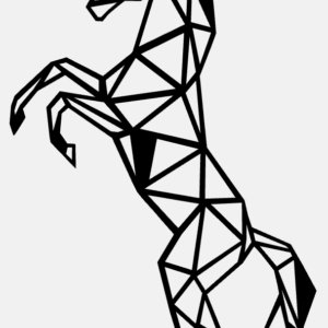 Cadre Déco en Bois - Origami Cheval